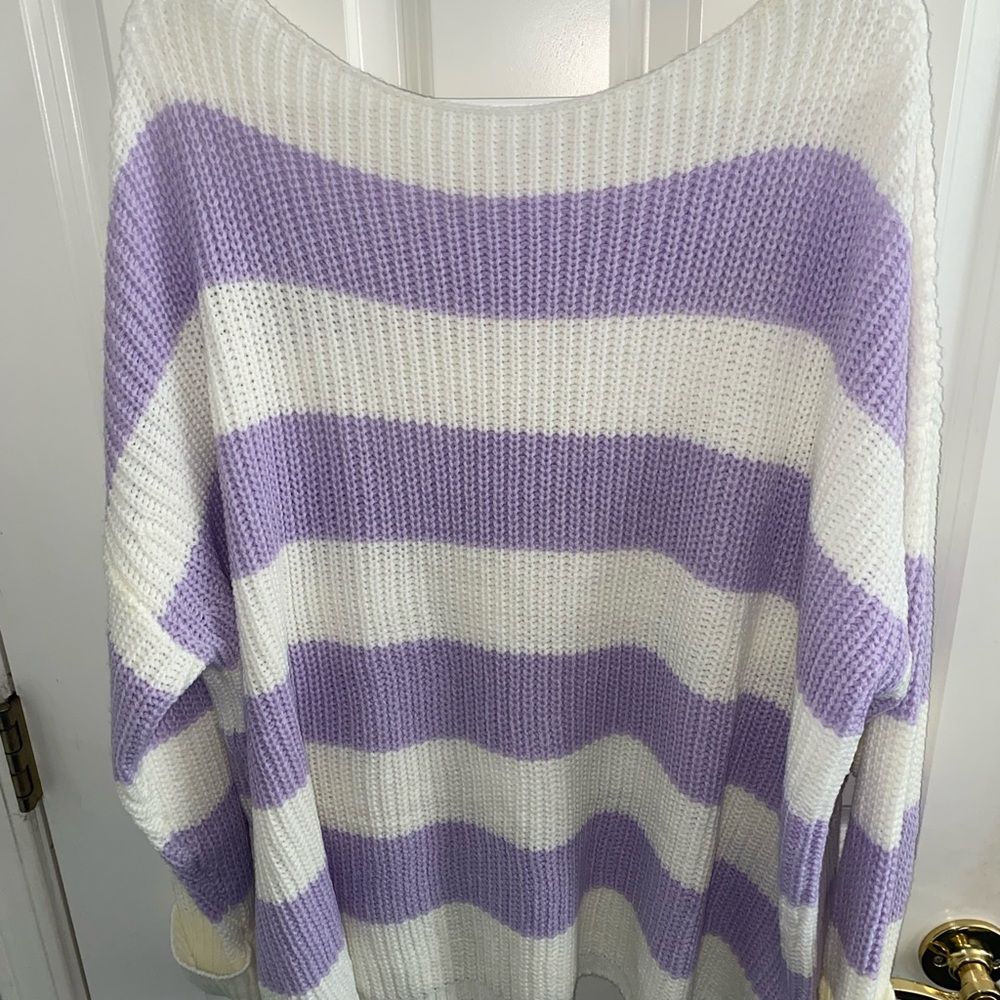 Pink lily sweater